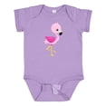 thumbnail image 1 of Inktastic Cute Flamingo, Baby Flamingo, Pink Flamingo Girls Baby Bodysuit, 1 of 5