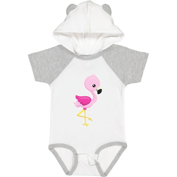 Inktastic Cute Flamingo, Baby Flamingo, Pink Flamingo Girls Baby Bodysuit