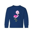thumbnail image 1 of Inktastic Cute Flamingo, Baby Flamingo, Pink Flamingo Long Sleeve Youth T-Shirt, 1 of 5