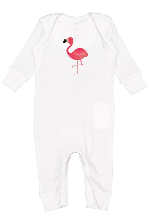 Cute Flamingo Bird Baby Romper Coveralls