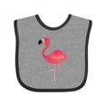 thumbnail image 1 of Inktastic Cute Flamingo Bird Boys or Girls Baby Bib, 1 of 4