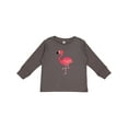 thumbnail image 1 of Inktastic Cute Flamingo Bird Boys or Girls Long Sleeve Toddler T-Shirt, 1 of 5