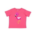 thumbnail image 1 of Inktastic Cute Flamingo, Little Flamingo, Pink Flamingo Girls Toddler T-Shirt, 1 of 5