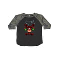 thumbnail image 1 of Inktastic Cute Flannel Reindeer with Christmas Bulbs and Snowflakes Boys or Girls Toddler T-Shirt, 1 of 5