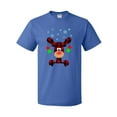 thumbnail image 1 of Inktastic Cute Flannel Reindeer with Christmas Bulbs and Snowflakes T-Shirt, 1 of 5