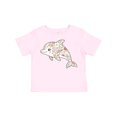 thumbnail image 1 of Inktastic Cute Flowered Dolphin Girls Toddler T-Shirt, 1 of 5