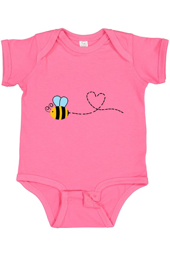 Cute Flying Bumble Bee Boys or Girls Baby Bodysuit