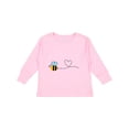 thumbnail image 1 of Inktastic Cute Flying Bumble Bee Boys or Girls Long Sleeve Toddler T-Shirt, 1 of 5