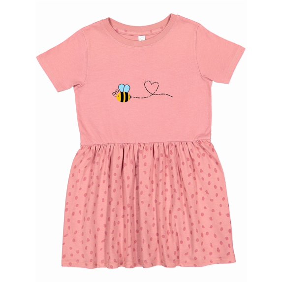 Inktastic Cute Flying Bumble Bee Girls Toddler Dress