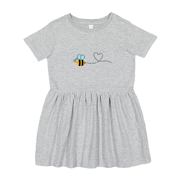 Inktastic Cute Flying Bumble Bee Girls Toddler Dress
