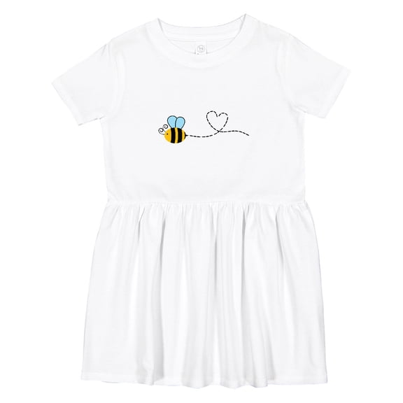 Inktastic Cute Flying Bumble Bee Girls Toddler Dress