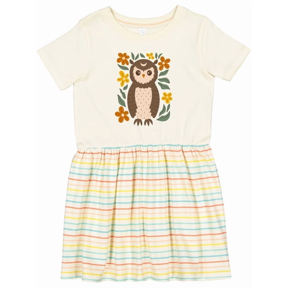 Inktastic Cute Forest Owl Girls Toddler Dress