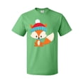 thumbnail image 1 of Inktastic Cute Fox, Fox With Hat And Scarf, Orange Fox T-Shirt, 1 of 5
