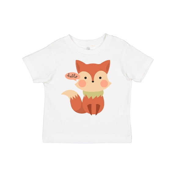 Inktastic Cute Fox Hello Boys or Girls Toddler T-Shirt