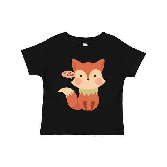 Inktastic Cute Fox Hello Boys or Girls Toddler T-Shirt