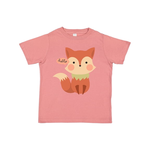 Inktastic Cute Fox Hello Boys or Girls Toddler T-Shirt