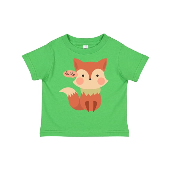 Inktastic Cute Fox Hello Boys or Girls Toddler T-Shirt