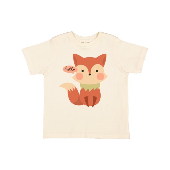 Inktastic Cute Fox Hello Boys or Girls Toddler T-Shirt