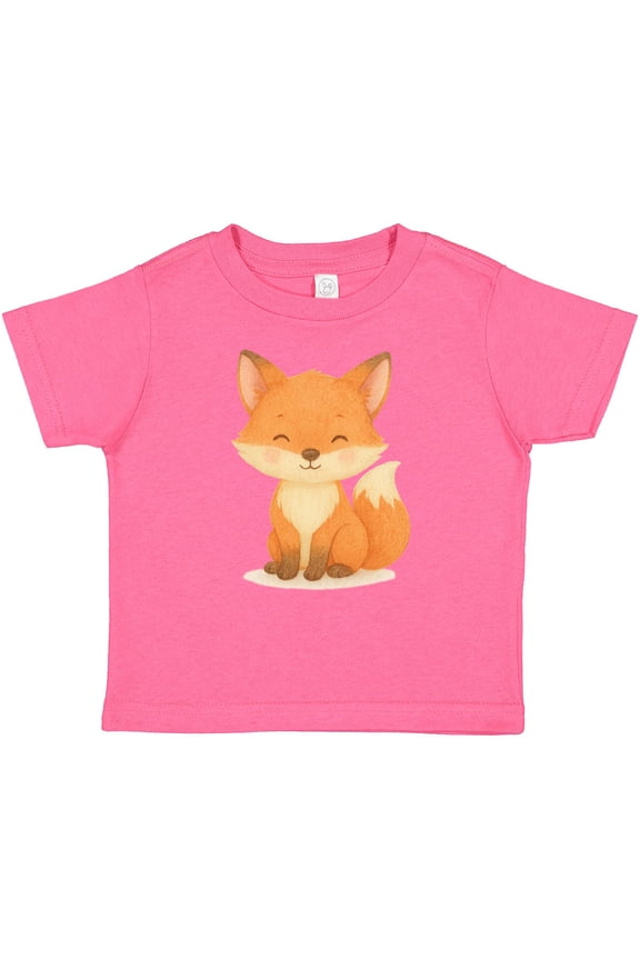 Cute Fox Illustration Boys or Girls Baby T-Shirt