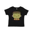 thumbnail image 1 of Inktastic Cute Frankenstein Monster Cartoon Graphic Boys or Girls Baby T-Shirt, 1 of 5
