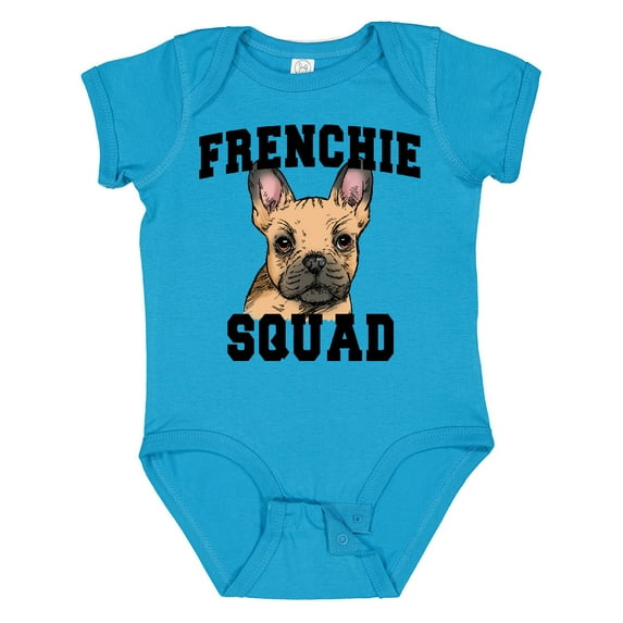 Inktastic Cute French Bulldog Frenchie Squad Boys or Girls Baby Bodysuit