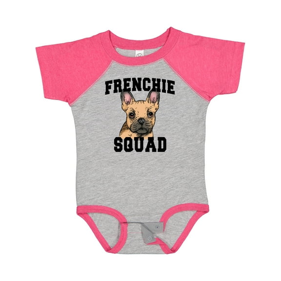 Inktastic Cute French Bulldog Frenchie Squad Boys or Girls Baby Bodysuit