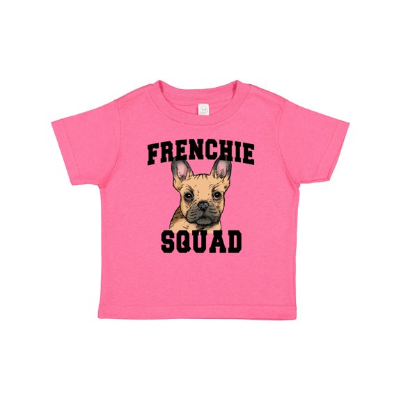 Inktastic Cute French Bulldog  Frenchie Squad Boys or Girls Baby T-Shirt