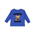 thumbnail image 1 of Inktastic Cute French Bulldog Frenchie Squad Boys or Girls Long Sleeve Toddler T-Shirt, 1 of 5