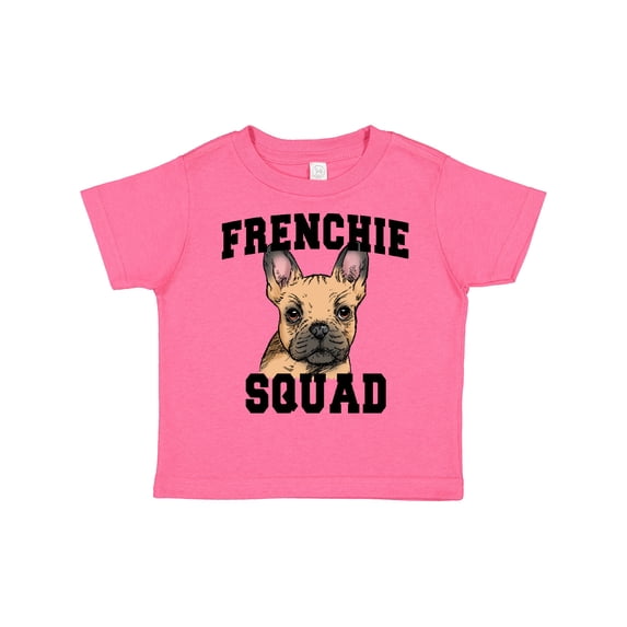 Inktastic Cute French Bulldog Frenchie Squad Boys or Girls Toddler T-Shirt