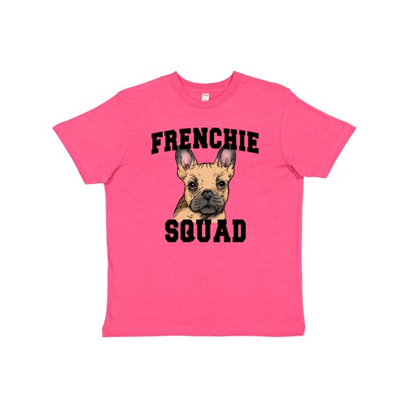 Inktastic Cute French Bulldog Frenchie Squad Youth T-Shirt