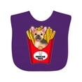 thumbnail image 1 of Inktastic Cute Frenchie in French Fries Boys or Girls Baby Bib, 1 of 4