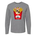 thumbnail image 1 of Inktastic Cute Frenchie in French Fries Long Sleeve T-Shirt, 1 of 5