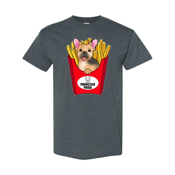 Inktastic Cute Frenchie in French Fries T-Shirt