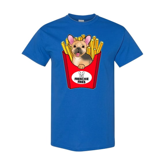 Inktastic Cute Frenchie in French Fries T-Shirt