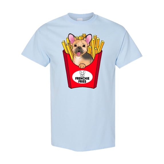 Inktastic Cute Frenchie in French Fries T-Shirt