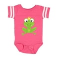 thumbnail image 1 of Inktastic Cute Frog, Green Frog, Crown, Frog Prince Boys or Girls Baby Bodysuit, 1 of 5