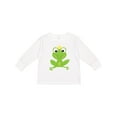 thumbnail image 1 of Inktastic Cute Frog, Green Frog, Crown, Frog Prince Boys or Girls Long Sleeve Toddler T-Shirt, 1 of 5