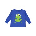 thumbnail image 1 of Inktastic Cute Frog, Green Frog, Crown, Frog Prince Boys or Girls Long Sleeve Toddler T-Shirt, 1 of 5