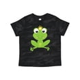 thumbnail image 1 of Inktastic Cute Frog, Green Frog, Crown, Frog Prince Boys or Girls Toddler T-Shirt, 1 of 5
