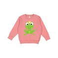 thumbnail image 1 of Inktastic Cute Frog, Green Frog, Crown, Frog Prince Toddler Sweatshirt, 1 of 4