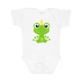 thumbnail image 1 of Inktastic Cute Frog, Green Frog, Frog Prince, Crown Boys or Girls Baby Bodysuit, 1 of 5