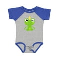 thumbnail image 1 of Inktastic Cute Frog, Green Frog, Frog Prince, Crown Boys or Girls Baby Bodysuit, 1 of 5