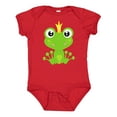 thumbnail image 1 of Inktastic Cute Frog, Green Frog, Frog Prince, Crown Boys or Girls Baby Bodysuit, 1 of 5