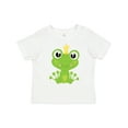 thumbnail image 1 of Inktastic Cute Frog, Green Frog, Frog Prince, Crown Boys or Girls Toddler T-Shirt, 1 of 5