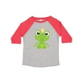 thumbnail image 1 of Inktastic Cute Frog, Green Frog, Frog Prince, Crown Boys or Girls Toddler T-Shirt, 1 of 5