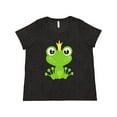 thumbnail image 1 of Inktastic Cute Frog, Green Frog, Frog Prince, Crown Women's Plus Size T-Shirt, 1 of 5