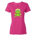 thumbnail image 1 of Inktastic Cute Frog, Green Frog, Crown, Frog Prince Women's T-Shirt, 1 of 5