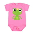 thumbnail image 1 of Inktastic Cute Frog, Green Frog, Frog Princess, Crown Girls Baby Bodysuit, 1 of 5