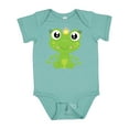 thumbnail image 1 of Inktastic Cute Frog, Green Frog, Frog Princess, Crown Girls Baby Bodysuit, 1 of 5