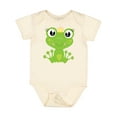 thumbnail image 1 of Inktastic Cute Frog, Green Frog, Frog Princess, Crown Girls Baby Bodysuit, 1 of 5